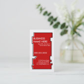 赤色の奇数レックス 名刺 (スタンド正面)