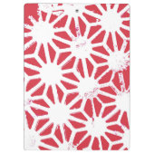 赤色の幾何学的パターン クリップボード (裏面)