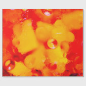 赤色の抽象化 ラッピングペーパー (フラット)