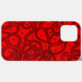 赤色の抽象化 Case-Mate iPhoneケース (裏面 (横))