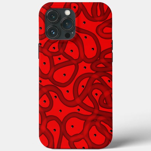 赤色の抽象化 Case-Mate iPhoneケース (裏面)