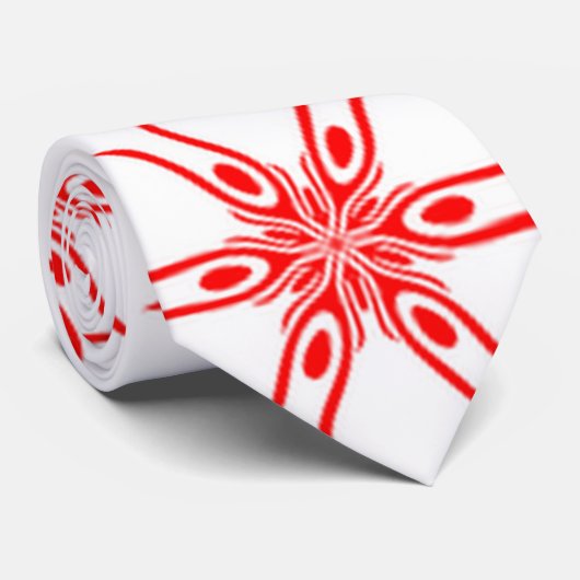 赤色の白色パターンA 2-22 ネクタイ (ロール)
