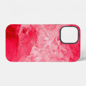 赤色の筆致 iPhoneケース (裏面横)