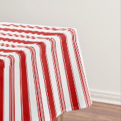 赤色の縦ストライプ線 テーブルクロス (インサイチュ)