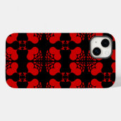 赤色の複数射撃、 発砲ハート Case-Mate iPhoneケース (裏面 (横))