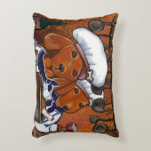 赤色ドキシー アクセントクッション (正面(垂直))