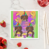 赤色ドキシー スタンダードランチョンナプキン (インサイチュ)