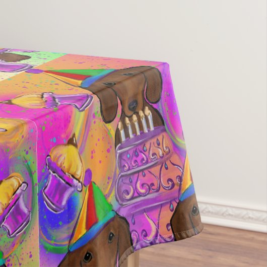 赤色ドキシー テーブルクロス (インサイチュ)