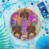 赤色ドキシー ペーパープレート (パーティー)