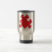 赤色パズル片 トラベルマグ (中央)