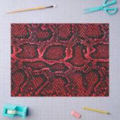 赤色ヘビシンプルの皮膚模様 薄葉紙 (クラフト)