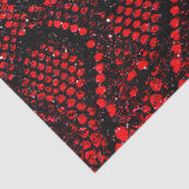 赤色ヘビシンプルの皮膚模様 薄葉紙 (詳細)