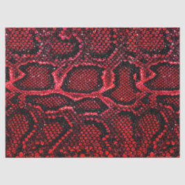 赤色ヘビシンプルの皮膚模様 薄葉紙