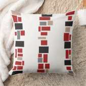 赤色モシアックタイルデザインレトロ装飾用クッション クッション (ブランケット)