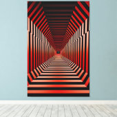 赤色催眠幻覚 キャンバスプリント (インサイチュ (ウッドフロア))