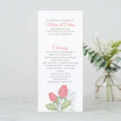 赤色彩の鮮やかローズプログラムラックカード プログラム (スタンド正面)