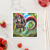 赤色恐竜 スタンダードカクテルナプキン (インサイチュ)