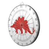 赤色恐竜 ダーツボード (正面右)