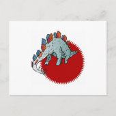赤色恐竜 ポストカード (正面)