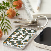 赤色提督の蝶のパターン キーホルダー (正面右)