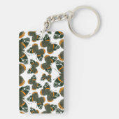 赤色提督の蝶のパターン キーホルダー (裏面)