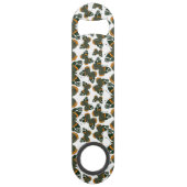 赤色提督の蝶のパターン スピード栓抜き (裏面)