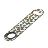 赤色提督の蝶のパターン スピード栓抜き (裏面アングル)