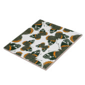 赤色提督の蝶のパターン タイル (側面)