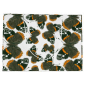 赤色提督の蝶のパターン ラージペーパーバッグ (裏面)