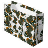 赤色提督の蝶のパターン ラージペーパーバッグ (正面アングル)