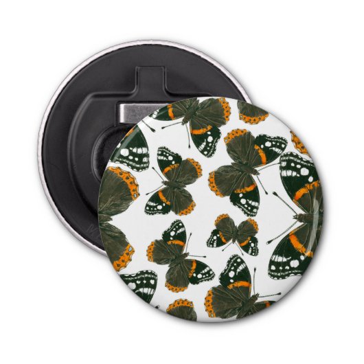 赤色提督の蝶のパターン 栓抜き (正面)