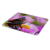 赤色提督バタフライガラスのチョッピングボード カッティングボード (角)