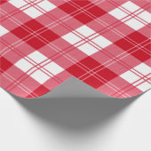 赤色格子模様のラッピング紙 ラッピングペーパー (角)