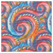 赤色波パターン ファブリック (クローズアップ)