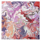 赤色液状アクリル タイル (正面)