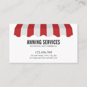 赤色白色幌清掃サービス清掃プロフェッショナル 名刺 (正面)