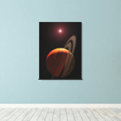 赤色矮星を周回するガス巨大惑星 キャンバスプリント (インサイチュ (ウッドフロア))