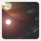 赤色矮星を周回するガス巨大惑星 スクエアシール (正面)