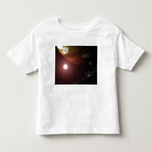 赤色矮星を周回するガス巨大惑星 トドラーTシャツ (正面)