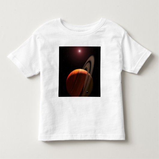 赤色矮星を周回するガス巨大惑星 トドラーTシャツ (正面)