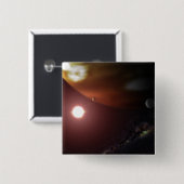 赤色矮星を周回するガス巨大惑星 缶バッジ (正面&裏面)