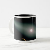 赤色矮星星のAU Microscopii ツートーンマグカップ (正面左)