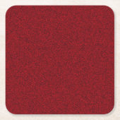 赤色空白のテンプレートクラシックエレガントカスタム スクエアペーパーコースター (正面)