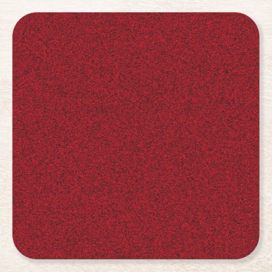 赤色空白のテンプレートクラシックエレガントカスタム スクエアペーパーコースター (正面)