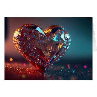 赤色結晶ハート