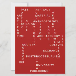 赤色考古学と人類学クロスワードパズル