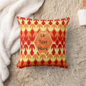 赤色艇と黄色の矢印モノグラム クッション (ブランケット)