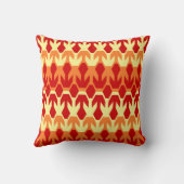 赤色艇と黄色の矢印モノグラム クッション (裏面)