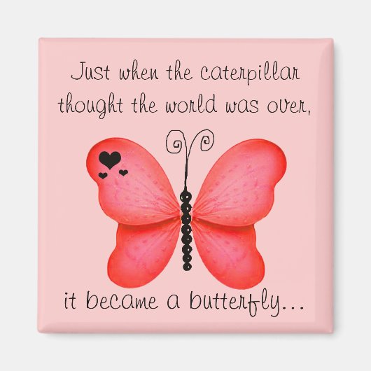 赤色蝶マグネット マグネット (正面)