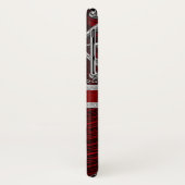 赤色銀エレガントモノグラム Case-Mate iPhoneケース (裏面/左)